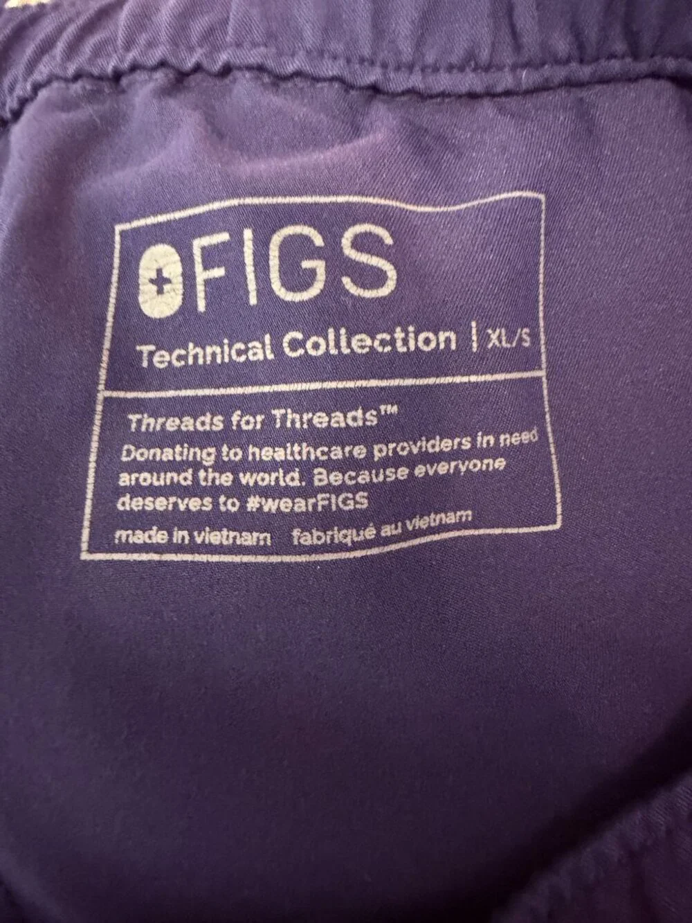 FIGS Cairo Cargo Straight-Leg Scrub Pants Men's Navy Blue Size XL/Short